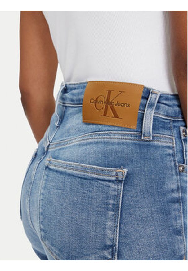 Calvin Klein Jeans Jeansy J20J225144 Niebieski Super Skinny Fit. Kolor: niebieski