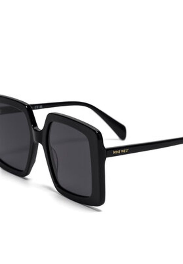 Nine West Okulary przeciwsłoneczne NW 6629S Czarny. Kolor: czarny