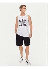 Adidas - adidas Tank top adicolor Classics Trefoil IA4808 Biały Regular Fit. Kolor: biały. Materiał: bawełna #3