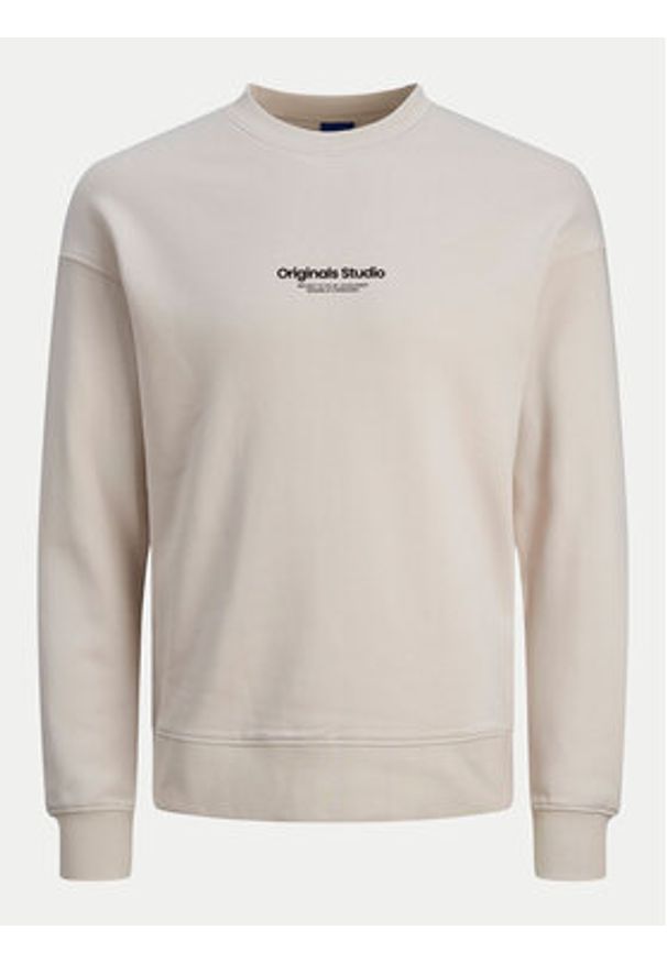 Jack & Jones Bluza Vesterbro 12241694 Beżowy Relaxed Fit. Kolor: beżowy. Materiał: bawełna, syntetyk