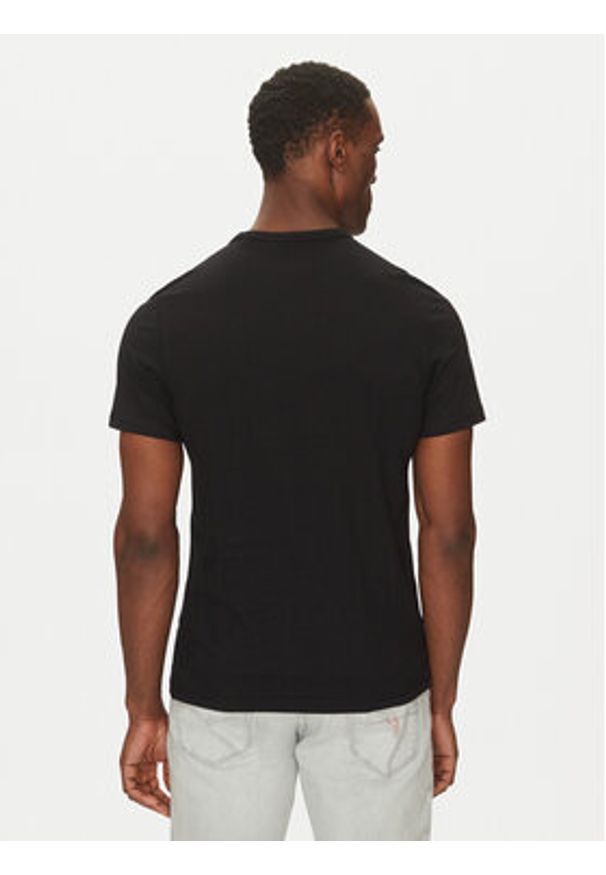 Guess T-Shirt M5GI04 I3Z14 Czarny Slim Fit. Kolor: czarny. Materiał: bawełna