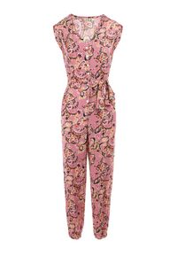 Born2be - Ciemnoróżowy Kombinezon Phaeniope. Kolor: różowy. Materiał: materiał. Długość rękawa: bez rękawów. Długość: długie. Wzór: aplikacja. Sezon: lato #2