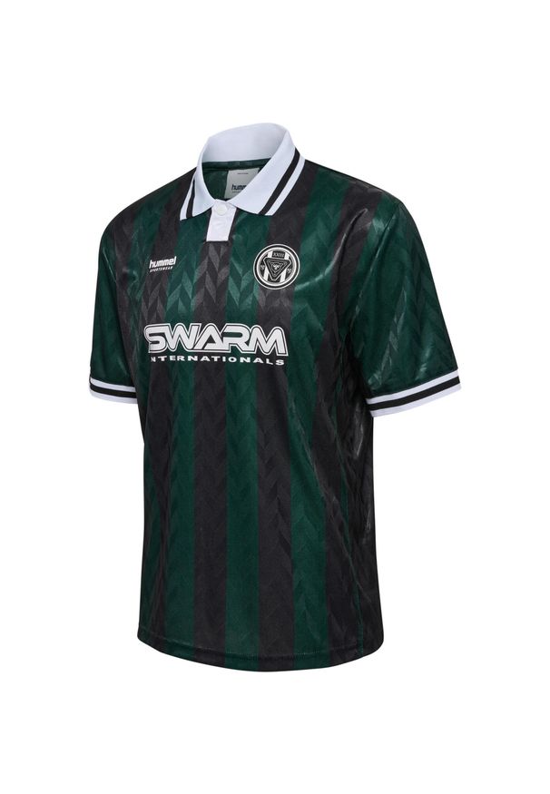 Koszulka Hummel Loose. Typ kołnierza: polo. Kolor: zielony