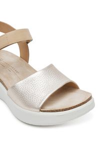 ecco - ECCO Sandały Flowt Wedge 27231360704 Złoty. Kolor: złoty. Materiał: skóra #6