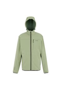 Regatta - Kurtka Męska Ossek Soft Shell. Kolor: zielony. Sport: turystyka piesza #1