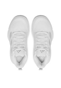 Adidas - adidas Buty Court Team Bounce 2.0 HR1235 Biały. Kolor: biały. Materiał: materiał #6