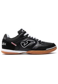 Buty piłkarskie męskie Joma Top Flex 2301 Indoor. Zapięcie: sznurówki. Kolor: wielokolorowy, czarny. Materiał: guma, materiał, skóra, syntetyk. Szerokość cholewki: normalna. Sport: piłka nożna