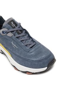 Pepe Jeans Sneakersy PMS60022 Granatowy. Kolor: niebieski. Materiał: zamsz, skóra