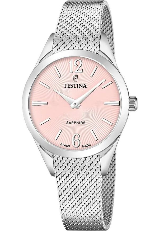 Zegarek damski Festina F20076-2 srebrny. Kolor: srebrny