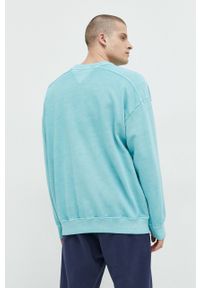 Tommy Jeans bluza bawełniana męska kolor zielony z aplikacją. Kolor: zielony. Materiał: bawełna. Wzór: aplikacja #4