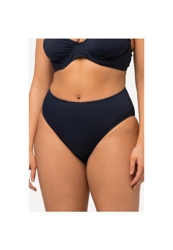 ULLA POPKEN - Damskie Figi od bikini możliwość różnych kombinacji UPF 20+. Kolekcja: plus size. Kolor: niebieski. Materiał: elastan, poliamid, materiał