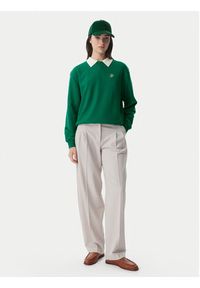 TOMMY HILFIGER - Tommy Hilfiger Bluza Logo Embroidery WW0WW48724 Zielony Regular Fit. Kolor: zielony. Materiał: bawełna #4