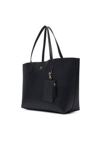 TOMMY HILFIGER - Tommy Hilfiger Torebka Th Icon Tote AW0AW18724 Czarny. Kolor: czarny. Materiał: skórzane #3