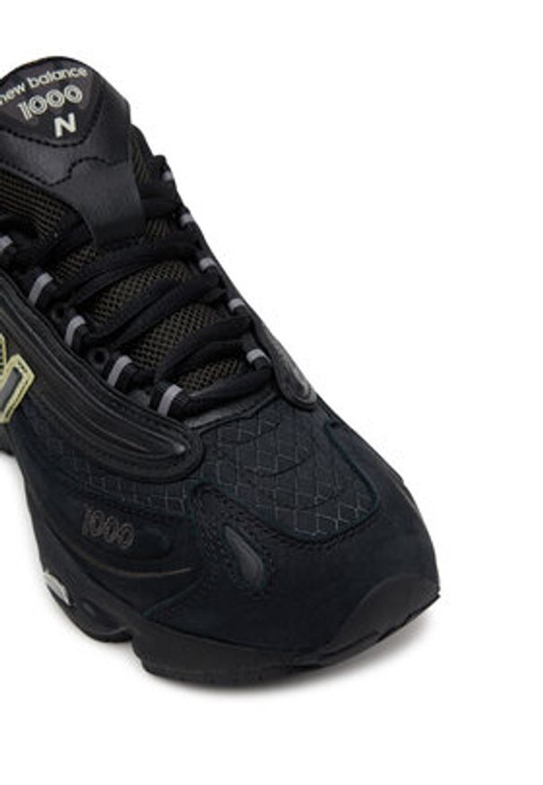 New Balance Sneakersy M1000BBV Czarny. Kolor: czarny. Materiał: skóra, zamsz