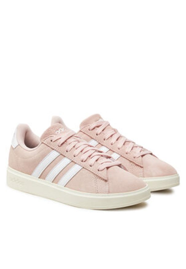 Adidas - adidas Sneakersy Grand Court 2.0 IH2417 Różowy. Kolor: różowy. Materiał: skóra