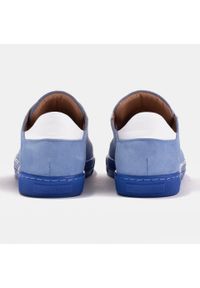 Marco Shoes Sportowe trampki z wysokiej jakości zamszu naturalnego niebieskie. Kolor: niebieski. Materiał: zamsz #5