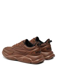 Hugo Sneakersy Leon Runn 50517096 Brązowy. Kolor: brązowy. Materiał: skóra #3