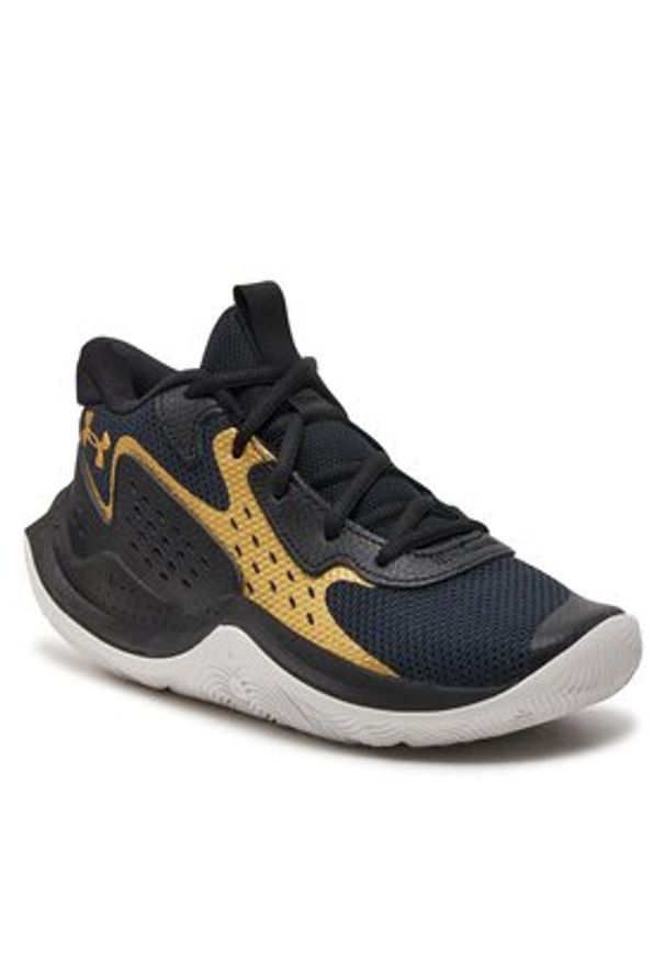 Under Armour Buty do koszykówki Ua Gs Jet '23 3026635-002 Czarny. Kolor: czarny. Materiał: skóra. Sport: koszykówka