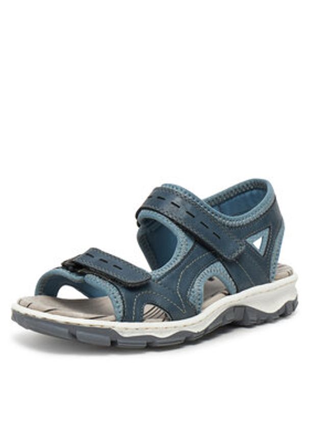 Rieker Sandały CEO-68866-12 Niebieski. Kolor: niebieski. Materiał: materiał
