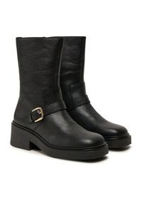 Pollini Botki SA24086G1LTC0000 Czarny. Kolor: czarny. Materiał: skóra #5