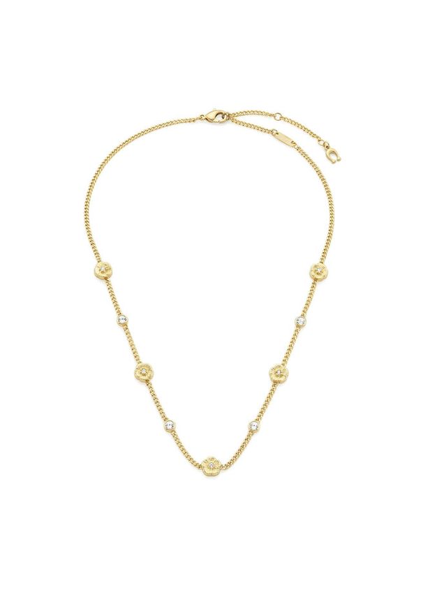 Naszyjnik Coach. Materiał: złote. Kolor: złoty