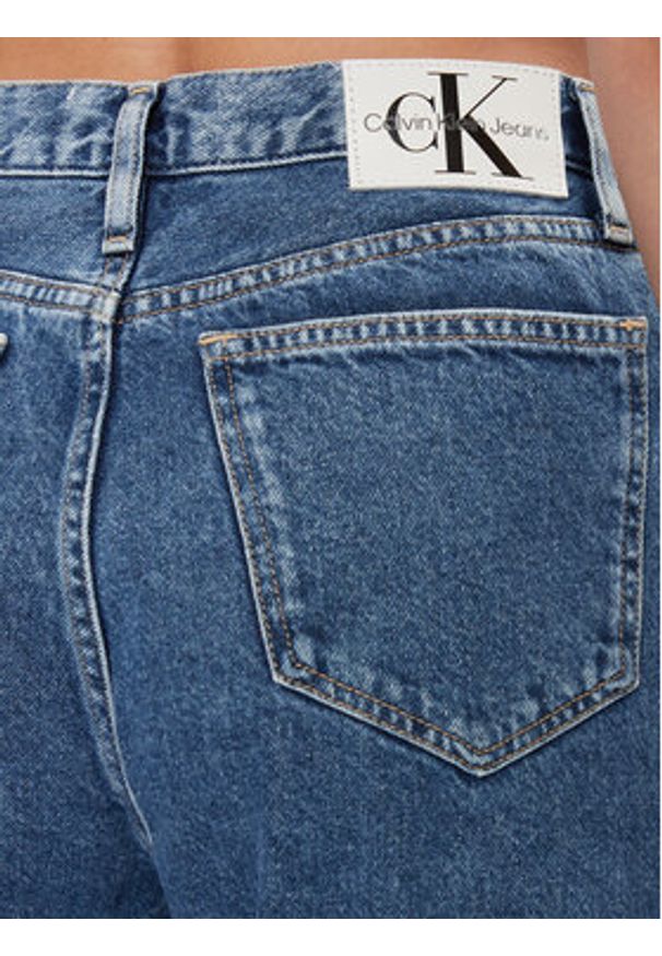 Calvin Klein Jeans Jeansy Authentic Slim Straight Cut Out J20J222433 Niebieski Slim Fit. Kolor: niebieski