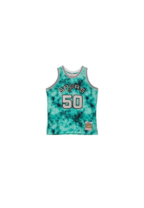 Mitchell & Ness - Koszulka NBA San Antonio Spurs David Robinson. Kolor: zielony, niebieski, wielokolorowy. Sport: koszykówka