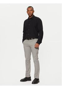 Tom Tailor Denim Koszula 1042551 Czarny Relaxed Fit. Kolor: czarny. Materiał: bawełna