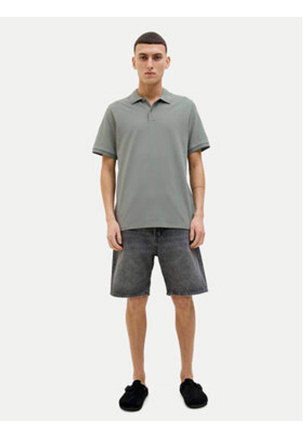 Jack & Jones - Jack&Jones Polo Kane 12270150 Zielony Regular Fit. Typ kołnierza: polo. Kolor: zielony. Materiał: syntetyk, bawełna