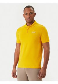 EA7 Emporio Armani Polo 8NPF14 PJVQZ U2102 Żółty Regular Fit. Typ kołnierza: polo. Kolor: żółty. Materiał: bawełna #1