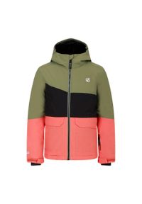DARE 2B - Dziecięca kurtka narciarska Dare 2B Steazy II. Kolor: czarny, zielony, wielokolorowy. Sezon: zima. Sport: narciarstwo #1