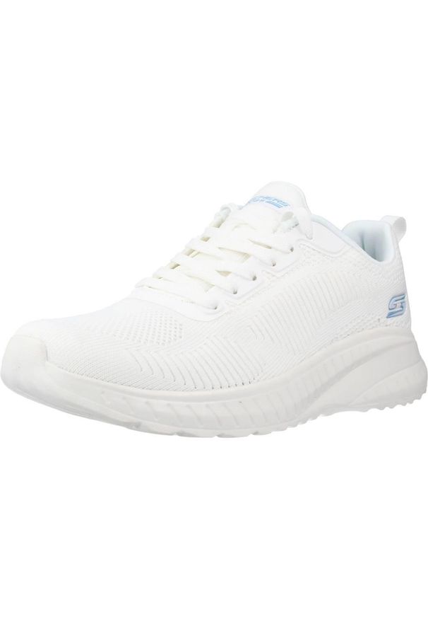 skechers - Buty do chodzenia damskie Skechers 117209SAGE. Kolor: biały. Materiał: materiał, syntetyk, tkanina, guma. Szerokość cholewki: normalna. Model: Skechers Sport. Sport: turystyka piesza