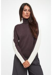 Twinset Milano - Golf damski wełniany TWINSET. Typ kołnierza: golf. Materiał: wełna #1