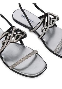 Karl Lagerfeld - KARL LAGERFELD Sandały Olympia II KL87425C Czarny. Kolor: czarny. Materiał: skóra #6