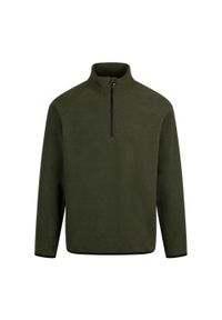 TRESPASS - Polarowy Top Męski Wetherill. Kolor: zielony. Materiał: polar. Sezon: zima. Styl: sportowy. Sport: turystyka piesza #1