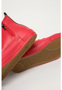 Big-Star - Big Star - Trampki. Nosek buta: okrągły. Kolor: czerwony. Materiał: syntetyk, materiał, skóra ekologiczna, guma. Szerokość cholewki: normalna. Obcas: na obcasie. Wysokość obcasa: średni, niski #3