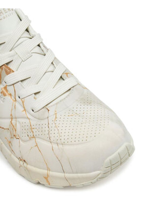 skechers - Skechers Sneakersy Street™ Uno 155584/OFWT Biały. Kolor: biały. Materiał: skóra