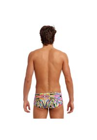 FUNKY TRUNKS - Kąpielówki męskie spodenki na basen plażę Funky Trunks Scissor Kick. Kolor: czerwony, czarny, żółty, wielokolorowy