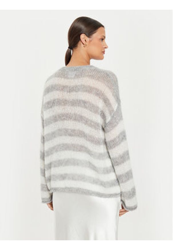 Kontatto Sweter 3M0195 AI253M23.V068 Biały Relaxed Fit. Kolor: biały. Materiał: syntetyk
