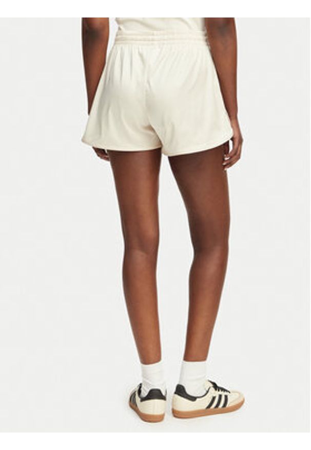 Adidas - adidas Szorty sportowe Pearl Jacquard KE3423 Écru Loose Fit. Kolor: kremowy. Materiał: syntetyk