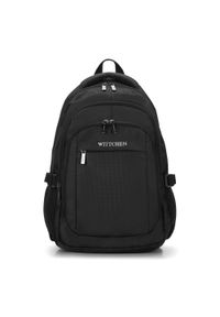Wittchen - Męski plecak na laptopa 15,6” klasyczny czarny. Kolor: czarny. Materiał: poliester. Styl: klasyczny #1