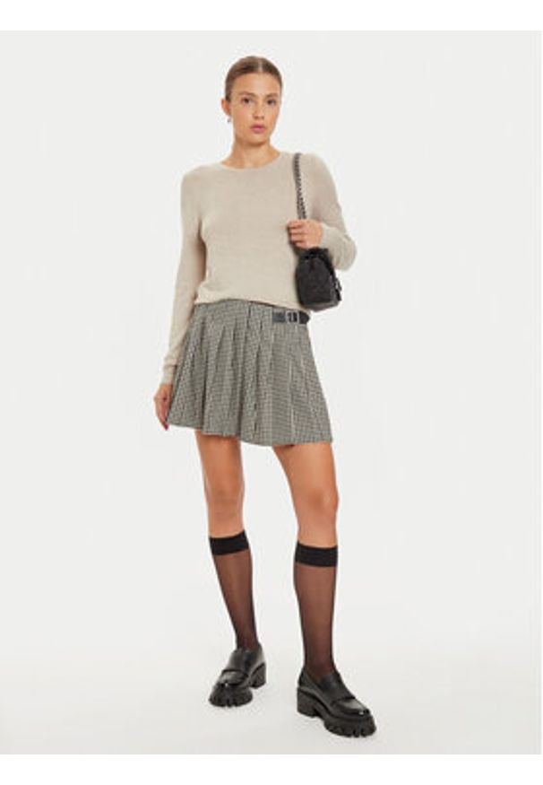only - ONLY Sweter Venice 15333989 Beżowy Regular Fit. Kolor: beżowy. Materiał: wiskoza