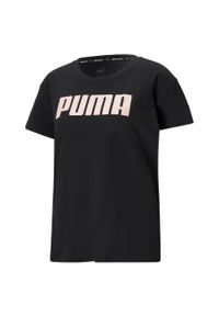 Koszulka damska Puma Rtg Logo Tee. Kolor: różowy, wielokolorowy, czarny