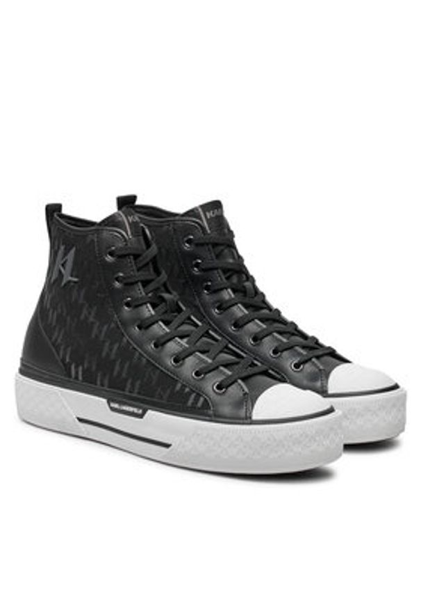 Karl Lagerfeld - KARL LAGERFELD Trampki KL50454 Czarny. Kolor: czarny. Materiał: materiał