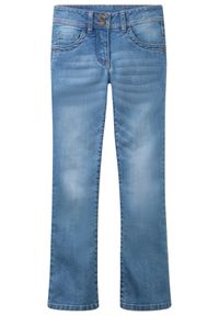 bonprix - Dżinsy bootcut ze średnim stanem. Kolor: niebieski #1