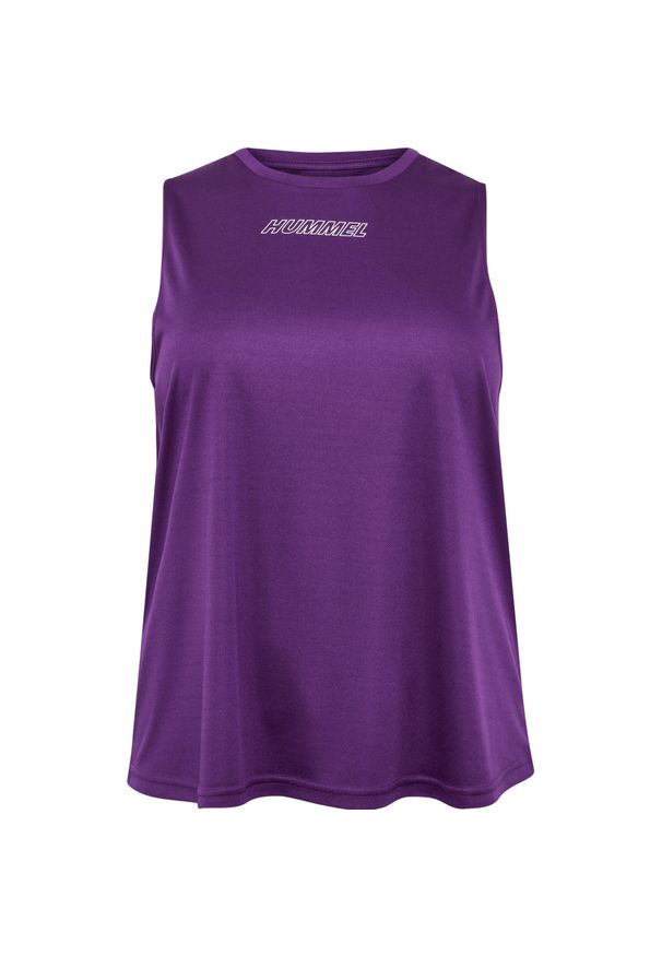 Damski tank top Hummel Te Curvy Plus. Kolor: fioletowy. Materiał: materiał. Sport: fitness, piłka nożna