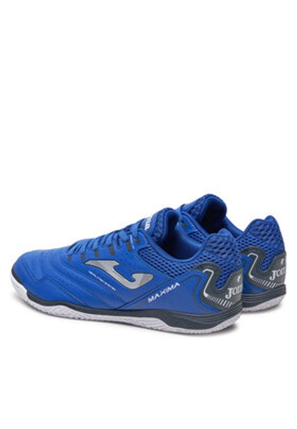 Joma Buty do piłki nożnej Maxima Indoor MAXW2404IN Niebieski. Kolor: niebieski. Materiał: skóra