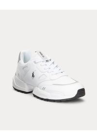 Ralph Lauren - RALPH LAUREN - Białe sneakersy Jogger. Okazja: na co dzień. Nosek buta: okrągły. Kolor: biały. Materiał: materiał #3