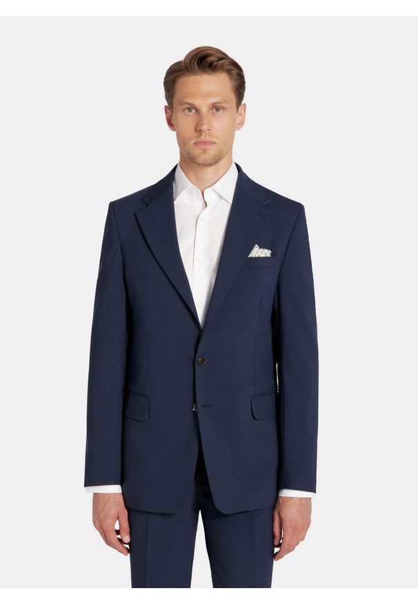 Pako Lorente - Marynarka garniturowa z wełną. Materiał: wełna. Wzór: gładki