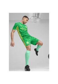 Puma - Szorty bramkarskie Manchester City PUMA Grassy Green Yellow Alert. Kolor: żółty, wielokolorowy, zielony